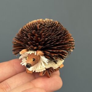 Handcrafted quilled paper hedgehog with detailed coils and layered textures – made by CraftStudios17th - buy quilling tools online