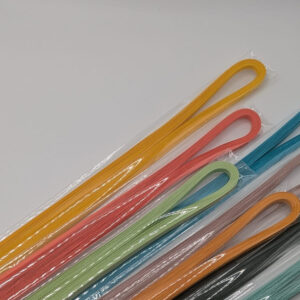 Assorted quilling paper strips in vibrant colors, perfect for detailed paper crafts – CraftStudios17th