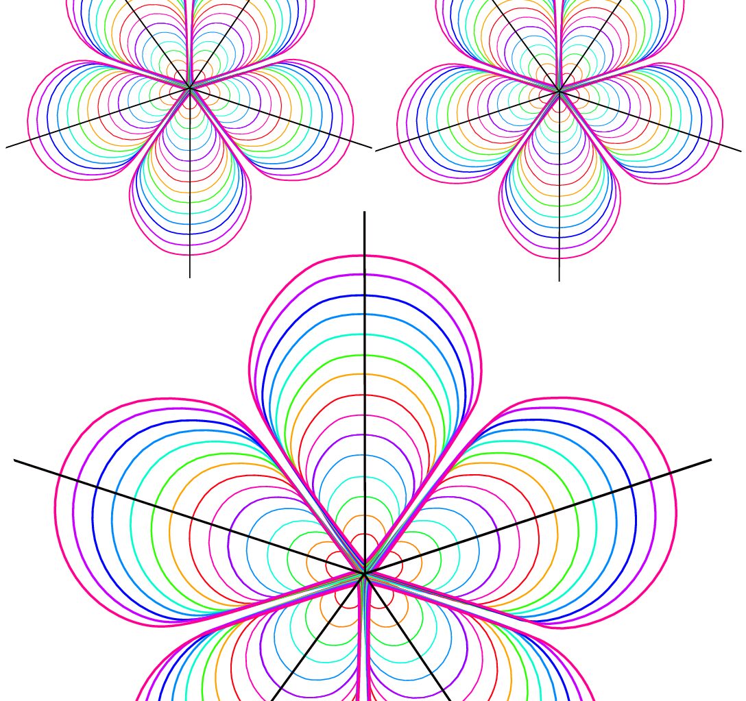 Printable Quilling Circular Graph Template – Polar Symmetry Guides for Flowers and Mandalas - Image 2