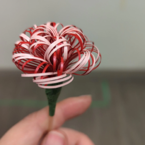 3D quilling flower connected fringe paper kit