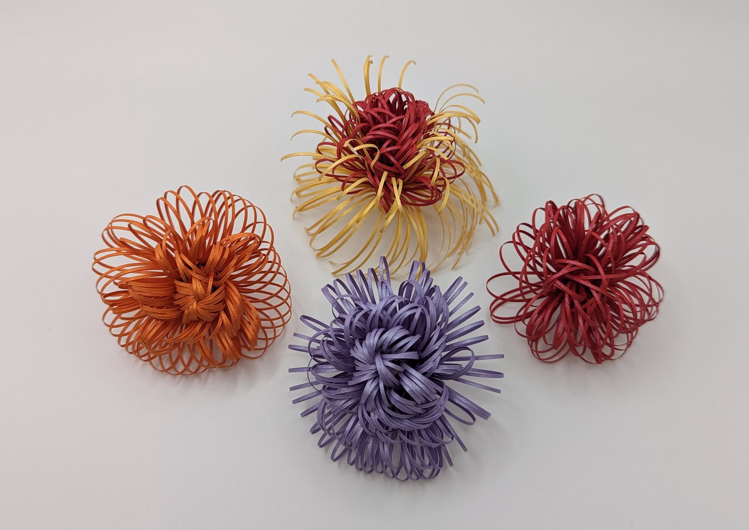 3D quilling flower connected fringe paper kit - Image 8